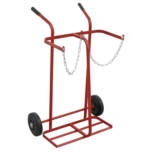Sealey Welding Bottle Trolley - 2 Bottle ST28/B