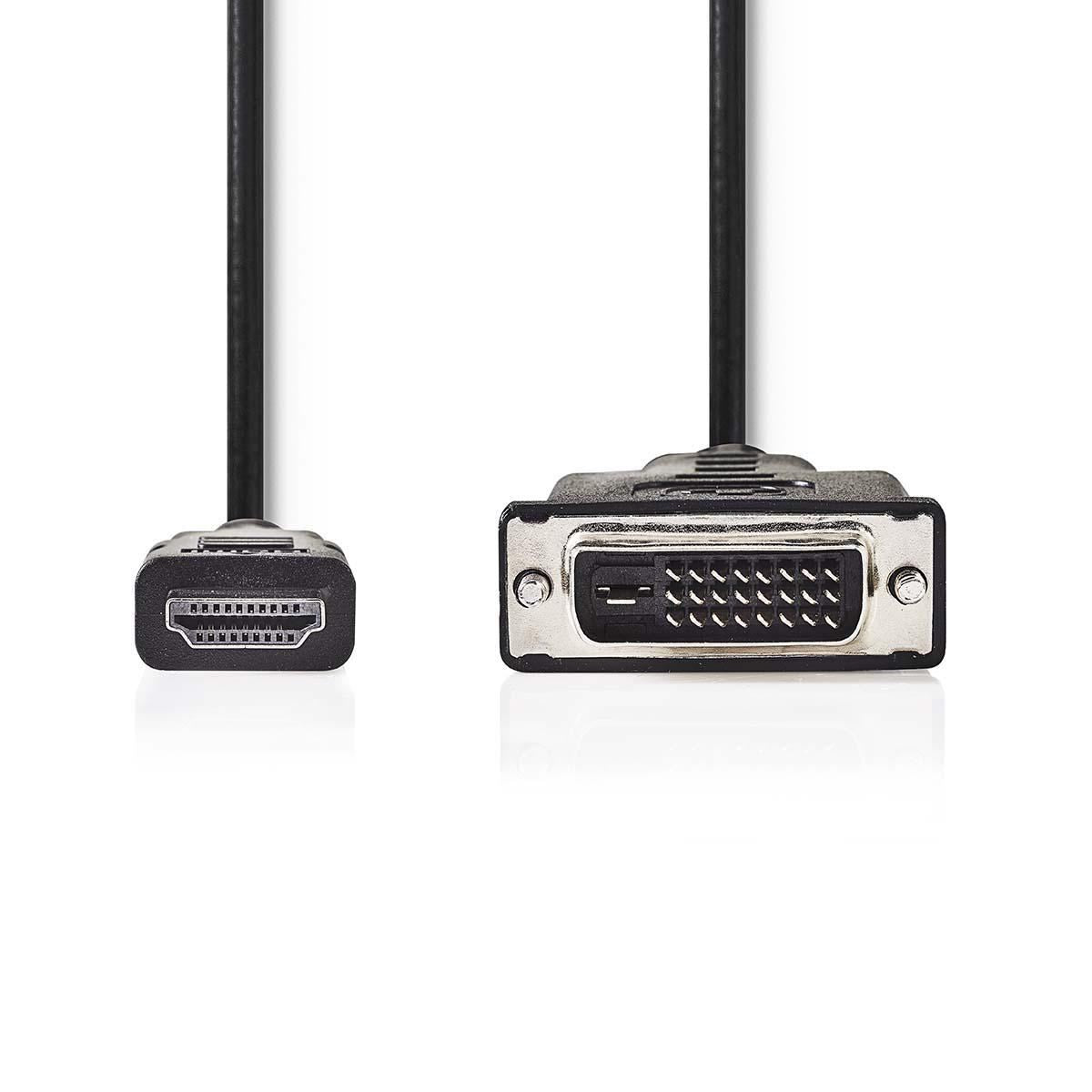 Nedis HDMI to DVI Cable HDMI Connector to DVI-D 24+1-Pin Male 10m Black