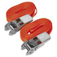 Sealey S/Securing Ratchet Tie Down 25mm x 4.5m 800kg Load - Pair TD08045E