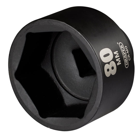 Draper HI-TORQ Impact Socket, 1" Sq. Dr. 80mm 08505