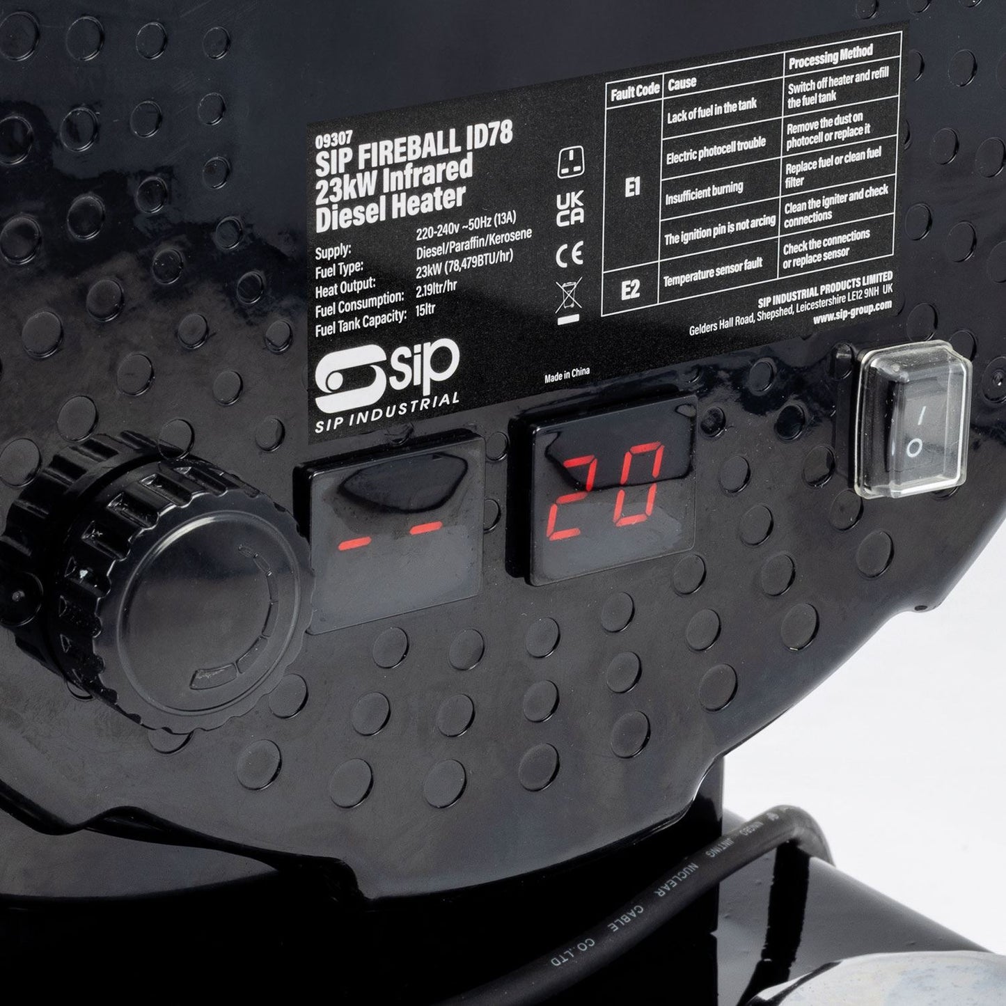 SIP FIREBALL ID78 23kW Infrared Diesel/Paraffin Heater