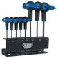 Draper Expert 8 Pce T-Handle Metric TORX/TX Key/Wrench Set T9-T40 + Stand 33872