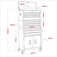 Sealey American Pro Topchest, Mid-Box Tool Chest & Rollcab Stack 9 Drawer
