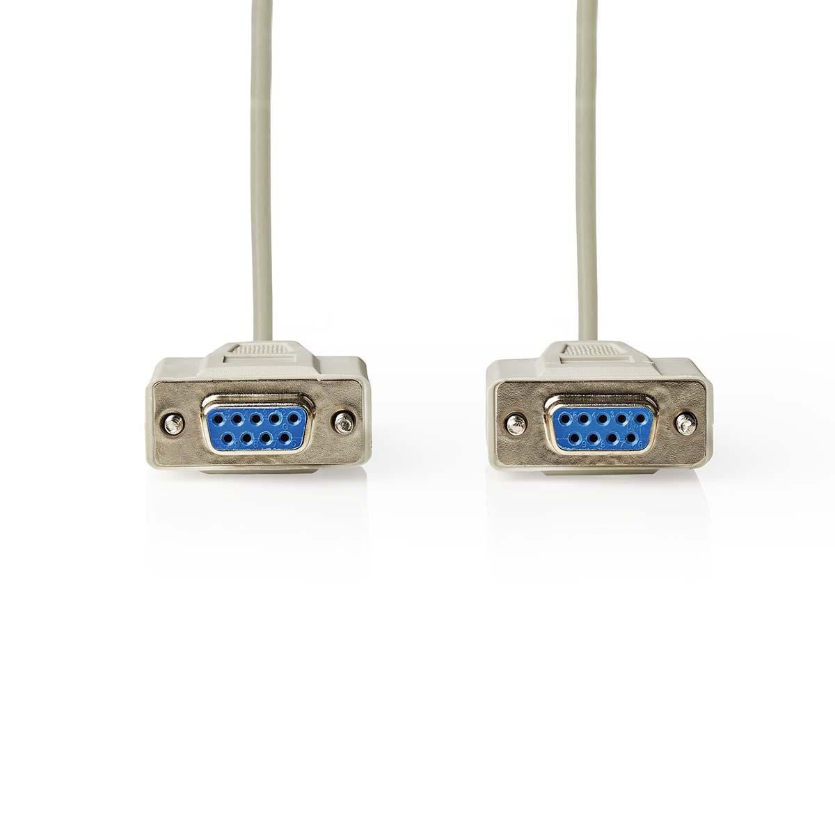 Nedis Null Modem Cable D-Sub 9-pin Female to D-Sub 9-pin Female 3m Ivory