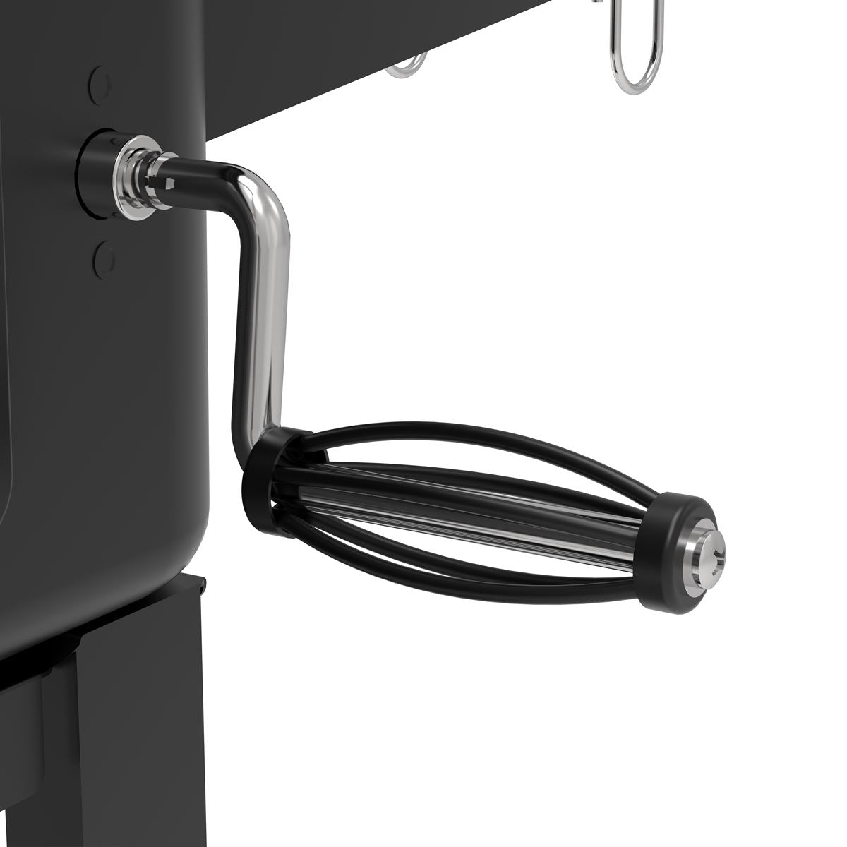 Dellonda Charcoal Grill BBQ Smoker and Trolley with 2 Side Shelves - Black DG283