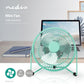 Nedis Metal Mini Fan 15cm Diameter USB Powered Turquoise - FNDK1TQ15