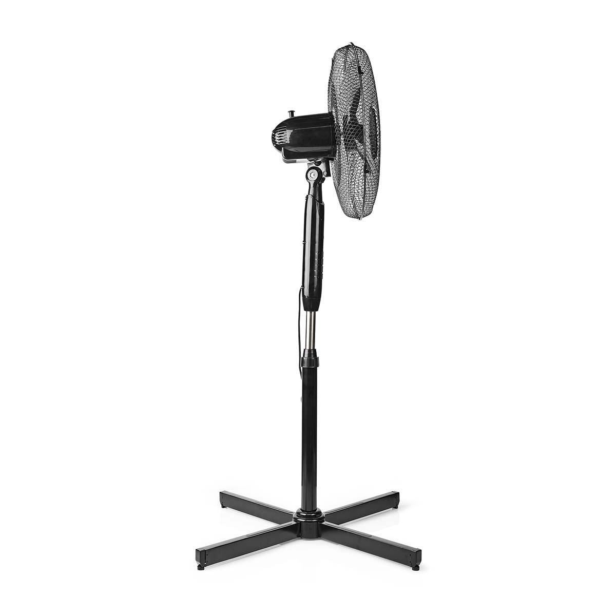 Nedis Stand Fan 40cm 3-Speed Oscillation 40W Adjustable height Shut-off Timer - FNST15CBK40