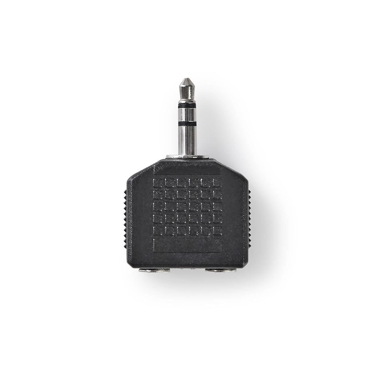 Nedis Stereo Audio Adapter 3.5mm Male to 2x 3.5mm Female 10 pieces (Black