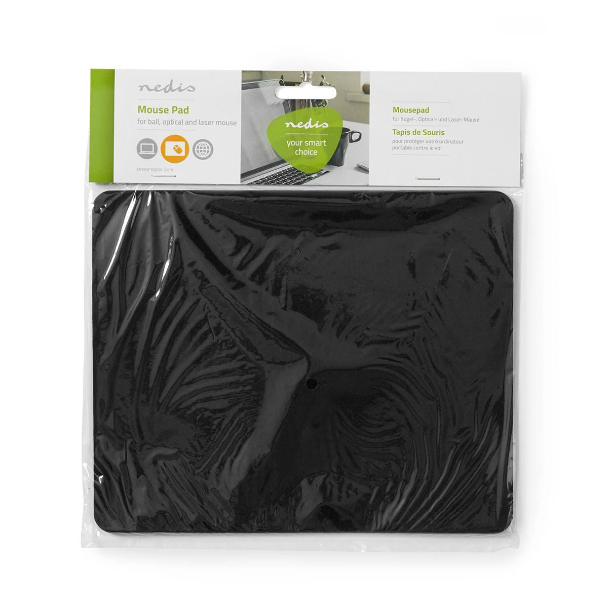 Nedis Mouse pad Black MPADF100BK