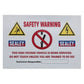 Sealey Hybrid/Electric Vehicle Warning Sign HYBRIDSIGN