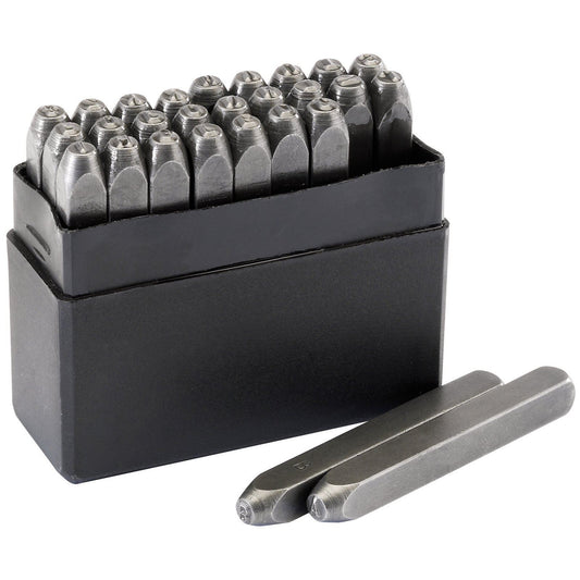 Draper A-Z Metal Stamp Set Letter Height 1/8" Hardened Postcode Alphabet Punch - 37333