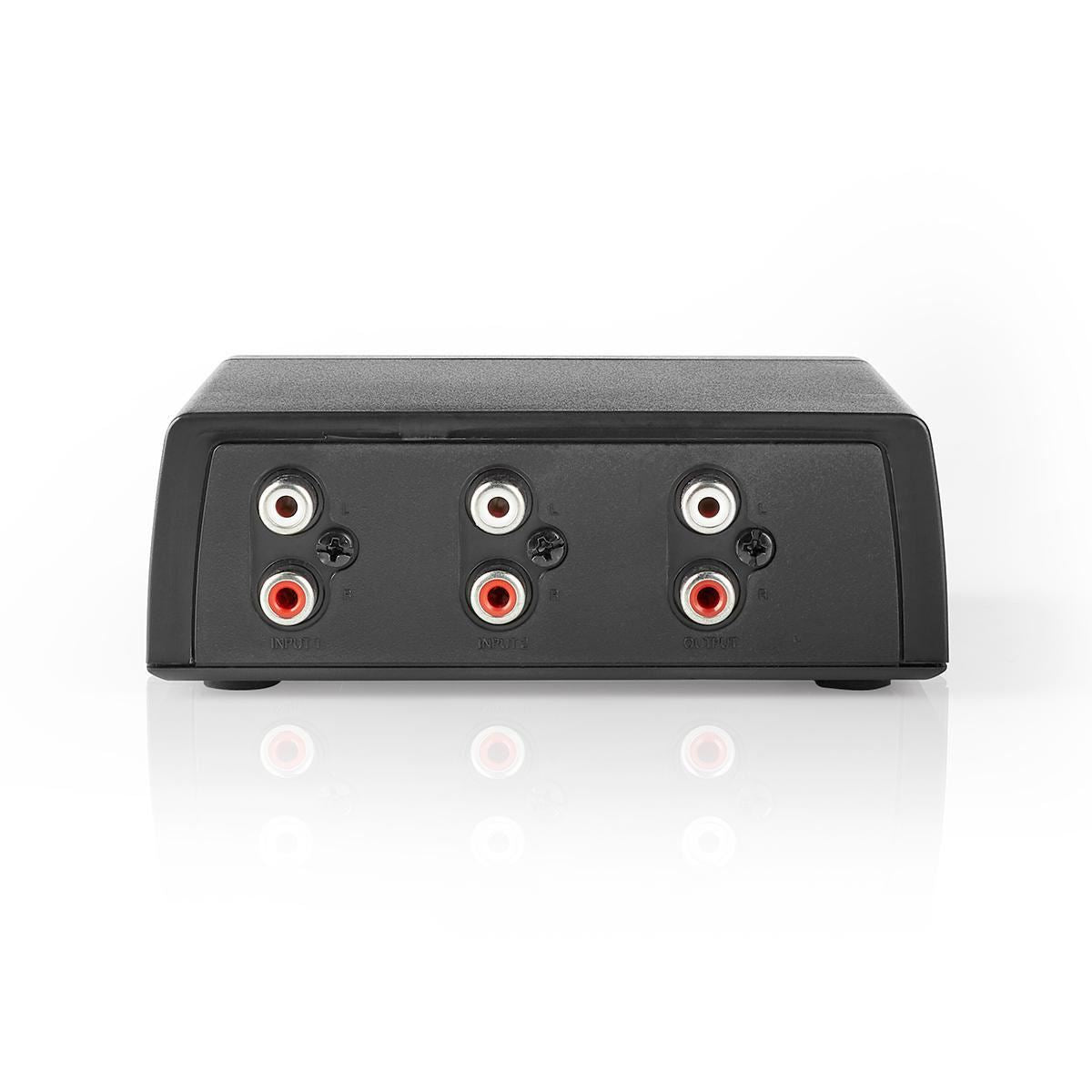 Analogue Audio Switch 2x RCA Stereo Input 1x RCA Stereo Output +Headphone Output
