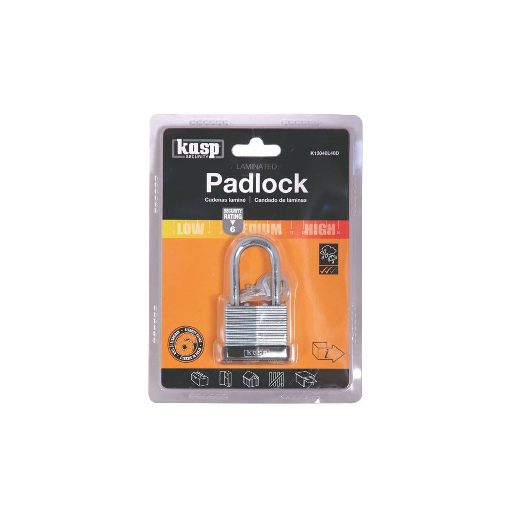 Kasp 130 Padlock 40x40mm K13040L40D