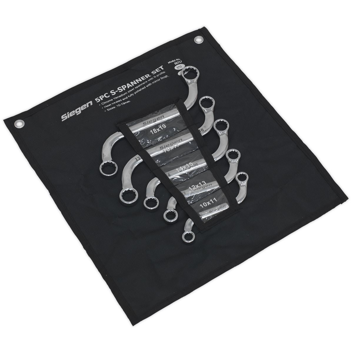 Sealey S-Spanner Set 5pc Metric S0717