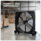 Sealey Premier 36" Industrial High Velocity Rotomold Drum Fan 3-Speed 230V