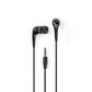 Nedis Wired Headphones 1.2m Round Cable In-Ear Black HPWD1001BK