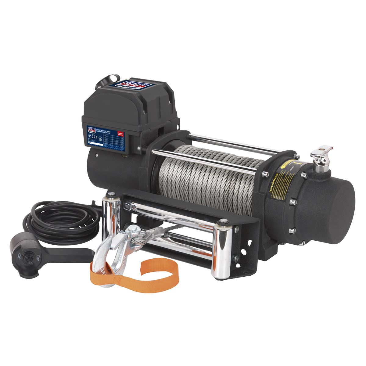Sealey Self Recovery Winch 4300kg (9500lb) Line Pull 12V SRW4300
