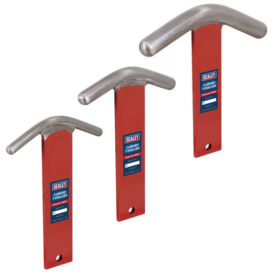 Sealey Curved T-Dollies for Sheet Metal Forming MW15