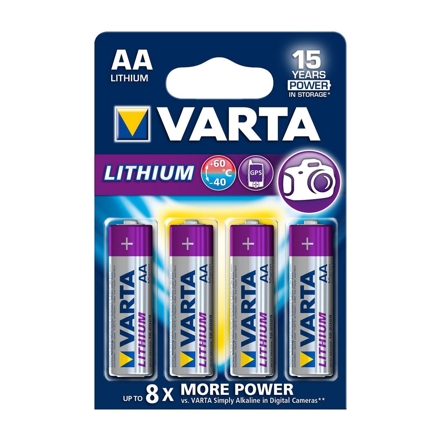 Varta Lithium Battery AA-Blister Card VARTA-6106/4B