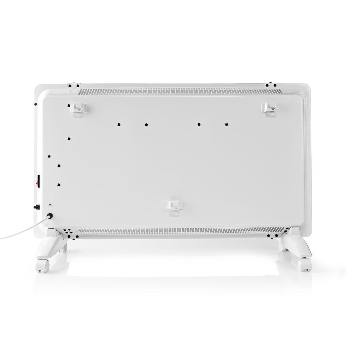 Nedis Wi-Fi Smart Convection Heater Thermostat Glass Front Panel 2000W White - WIFIHTPL20FWT