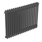 Baridi Horizontal Traditional 2 Column Radiator 600 x 832mm � Anthracite DH358