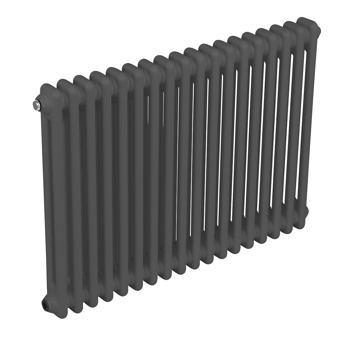 Baridi Horizontal Traditional 2 Column Radiator 600 x 832mm � Anthracite DH358