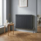 Baridi Horizontal Traditional 2 Column Radiator 600 x 832mm � Anthracite DH358