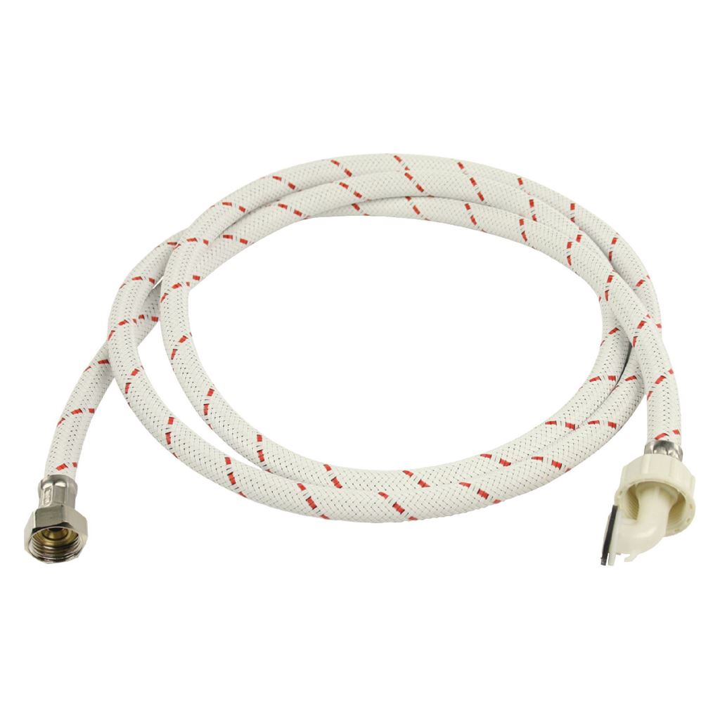 HQ Inlet Hose Nylon ½" Straight to ¾" Hooked 2m (1/2 - 3/4 inch) Washing Machine - WAIH3412SH1N20