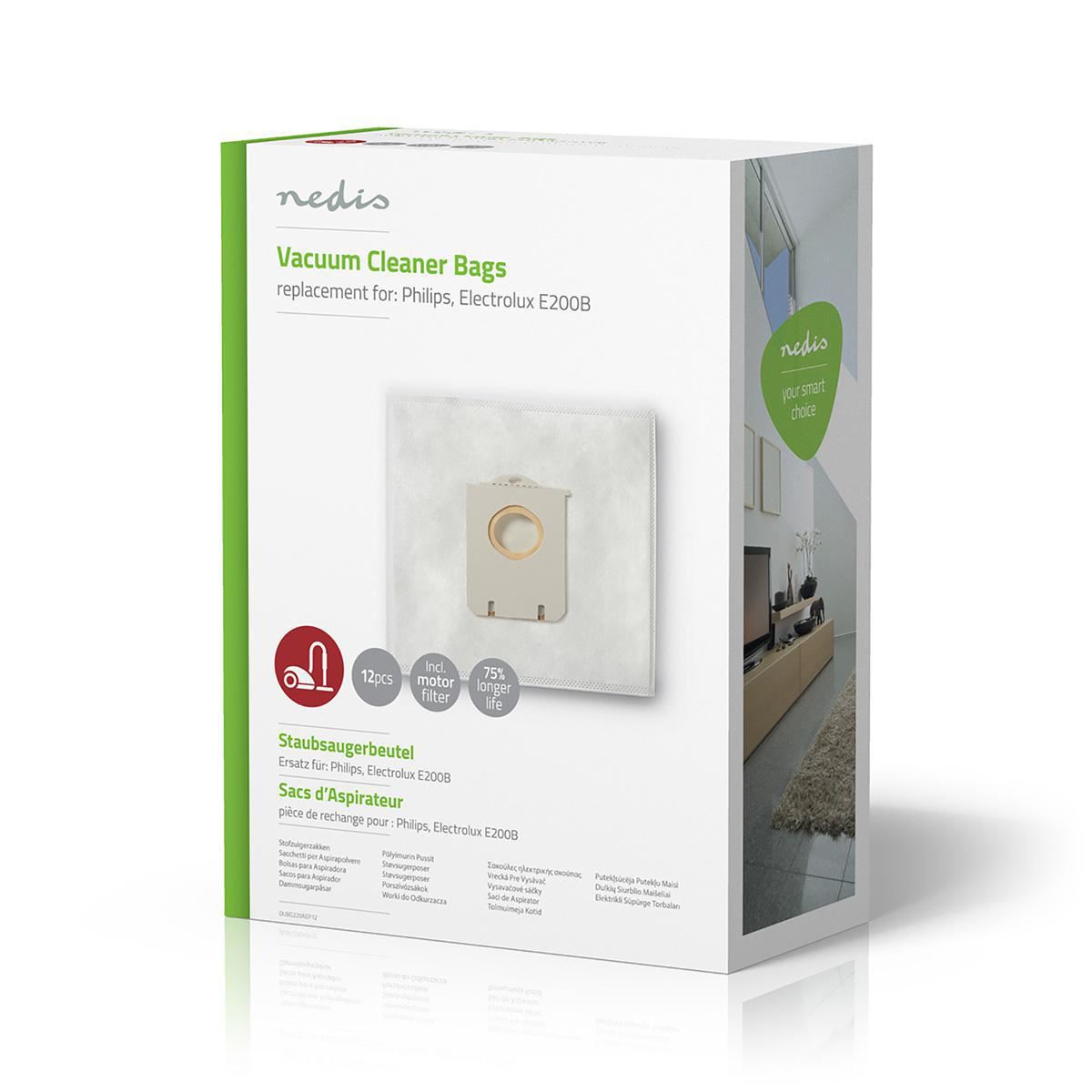 Nedis Vacuum Cleaner Bag Philips, Electrolux E200B DUBG220AEP12