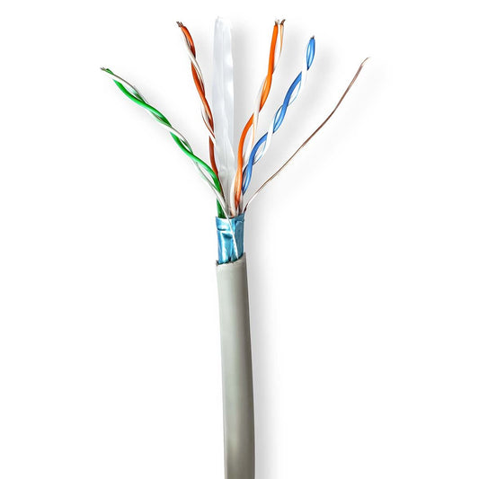 Nedis Network Cable Roll CAT6 Stranded F/UTP CCA 305m Indoor Round PVC Grey