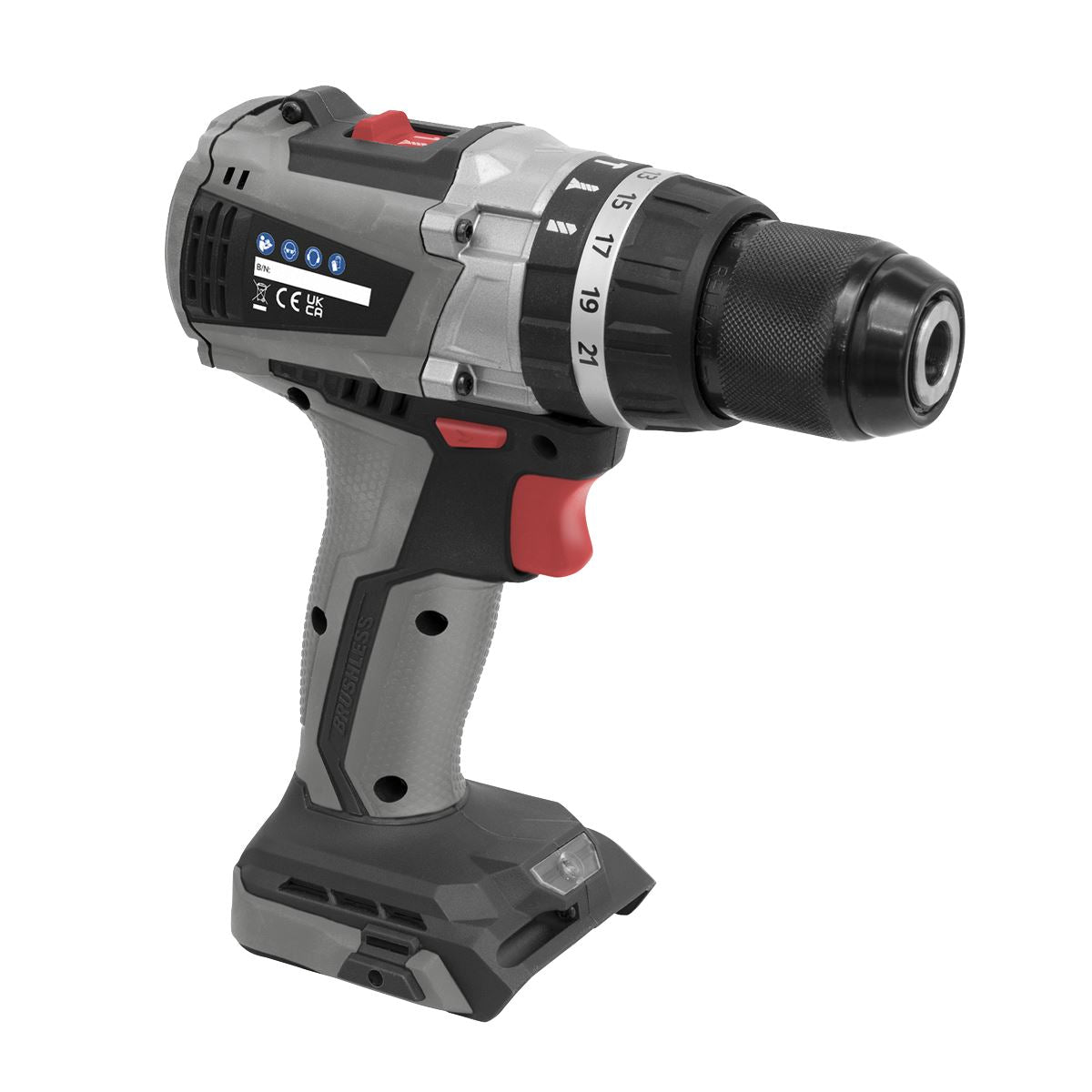 Sealey Brushless Hammer Drill/Driver 13mm 20V - Body Only CP20VDDX