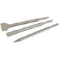 SDS+ FLAT CHISEL (W) 40mm (L) 220mm CARBON STEEL HARDENED AND TEMPERED - 40405
