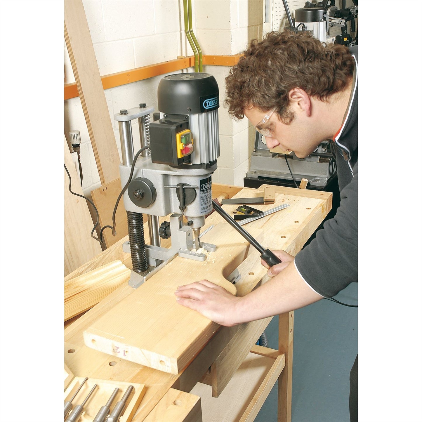 Draper Tools 40406 AWM/5 Hollow Square Mortice Morticer Wood Chisel & Bit Set