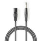 Nedis Balanced XLR Audio Cable XLR 3-Pin Male to 6.35mm Male 5m Grey - COTH15100GY50
