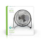 Nedis Metal Mini Fan 15cm Diameter USB Powered Gun Metal - FNDK1GM15