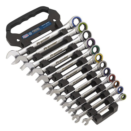 Sealey Combination Ratchet Spanner Set 12pc Metric - Platinum Series AK63949