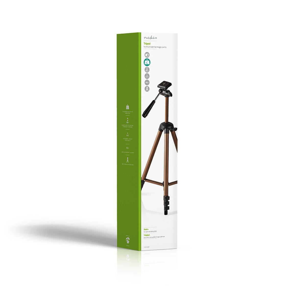 Nedis Tripod Pan & Tilt Max 2 kg 130cm Black/Silver TPOD2100BZ