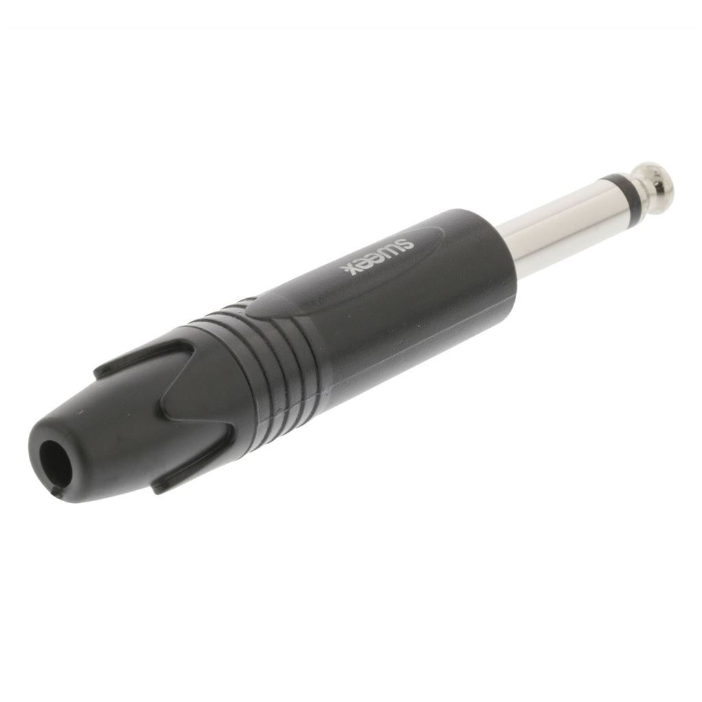 Sweex Mono Connector 6.35mm Nickel-Plated Black SWOP23900B Connector/Plug - COTP23900BK