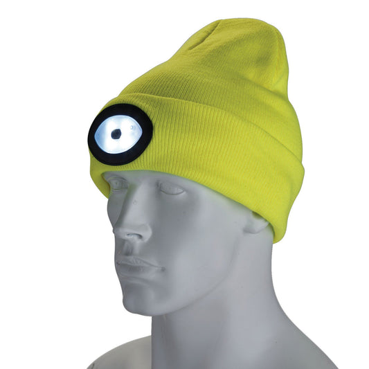 Draper Beanie With Torch - Hivis Yell BT-Y