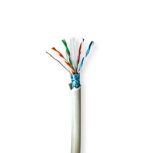 Nedis Network Cable Roll CAT6 Solid F/UTP Bare Copper 100m Indoor Round LSZH