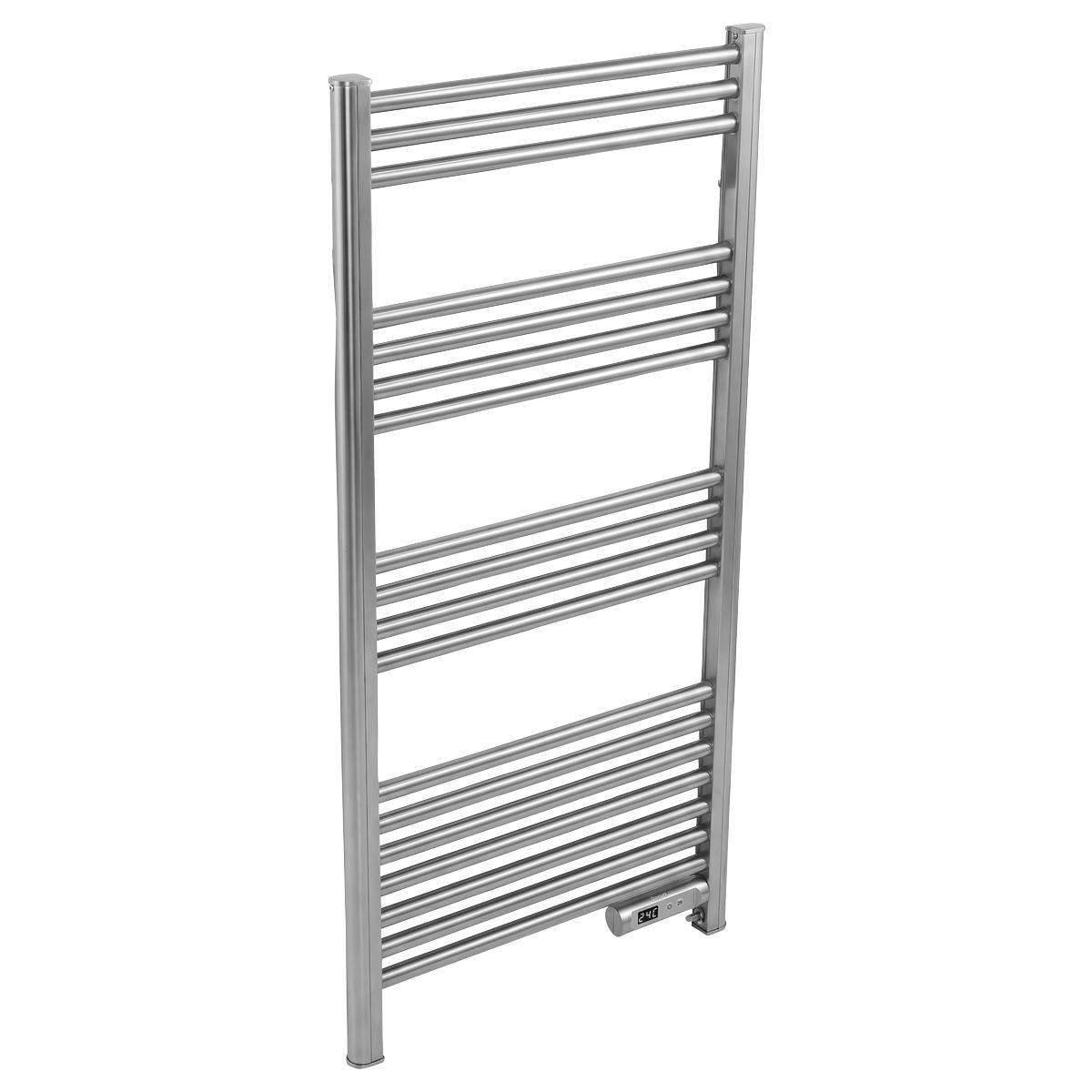 Baridi Electric Heated Towel Rail 1085 x 535mm with LED Display � Silver DH372