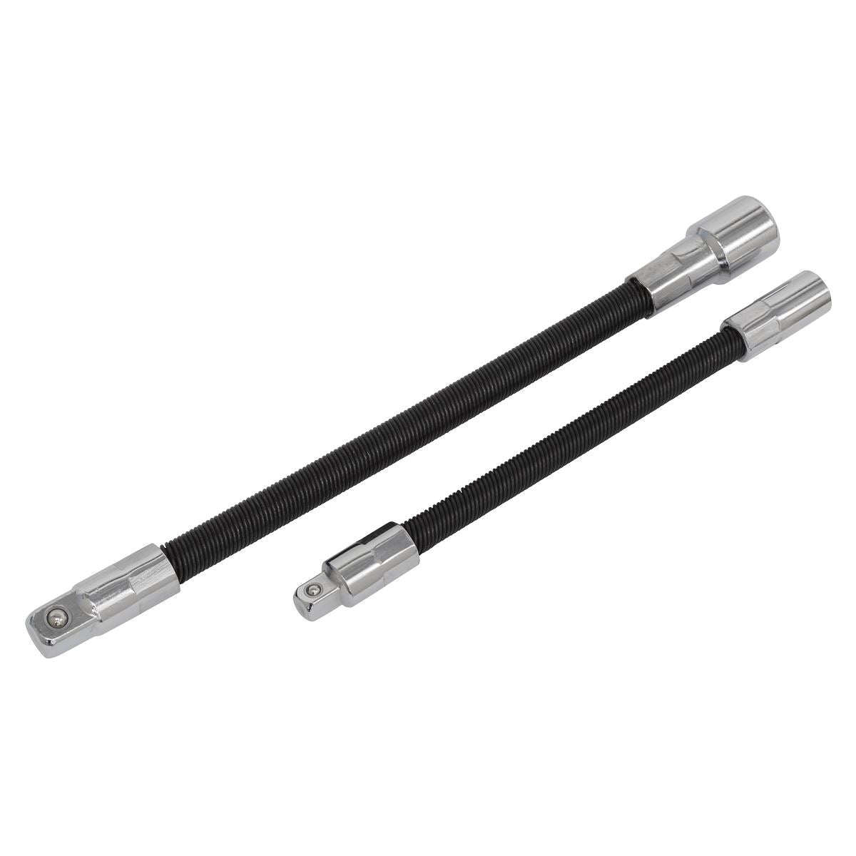 Sealey Flex Extension Adaptor Set 2pc 1/4"Sqx150mm & 3/8"Sqx200mm AK7341