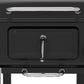Dellonda Charcoal Grill BBQ Smoker and Trolley with 2 Side Shelves - Black DG283