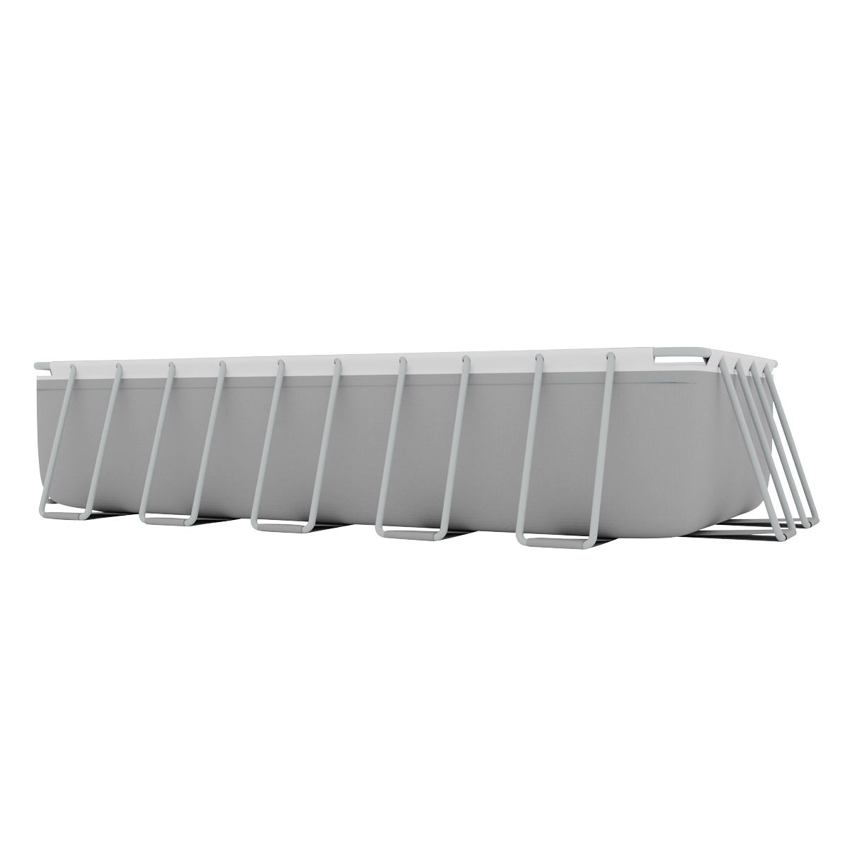 Dellonda 21ft Deluxe Rectangular Swimming Pool, Step Ladder Pool & Ground Covers