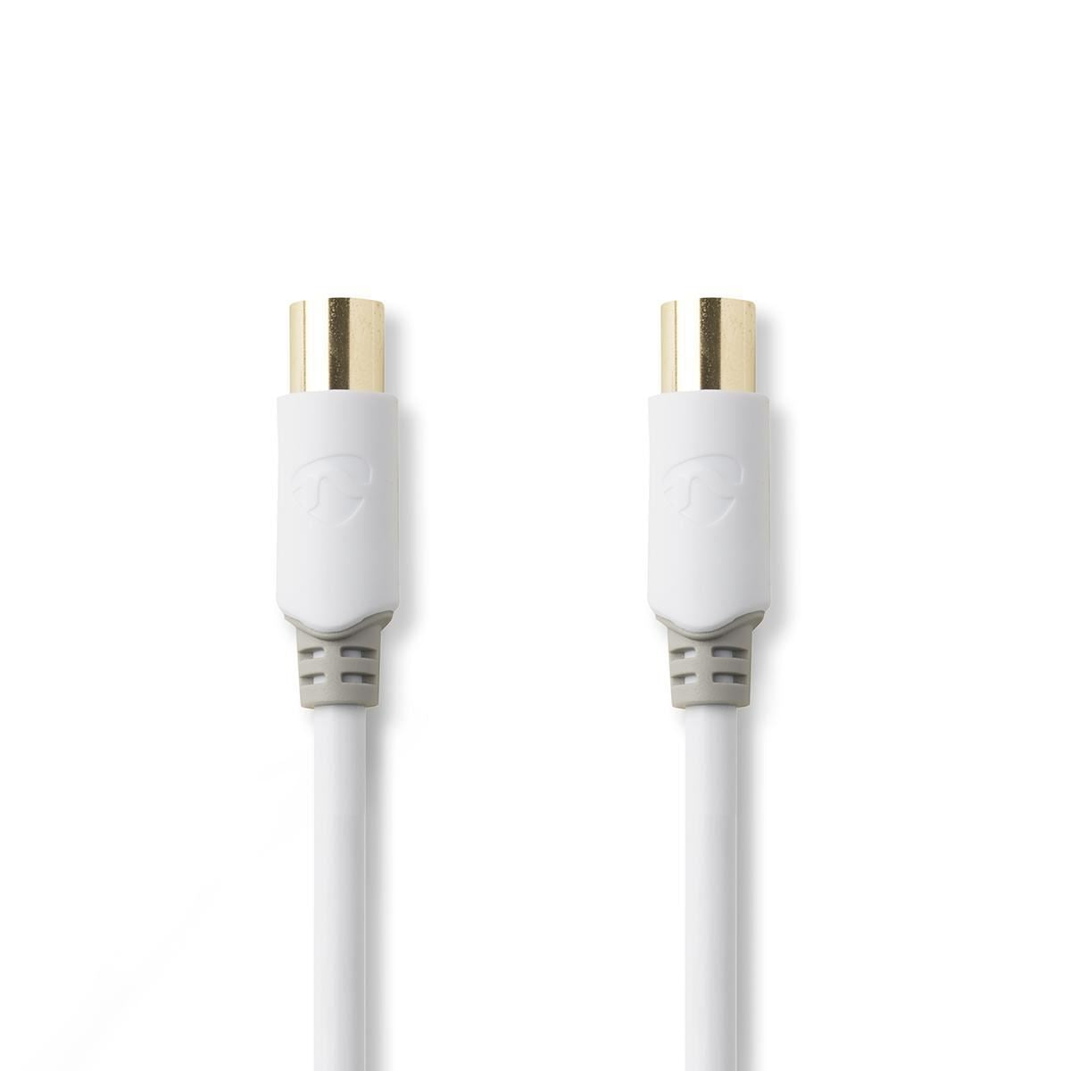 Nedis Coax Cable 100dB IEC (Coax) Male to IEC (Coax) Female 3m (White) - CSBW40015WT30