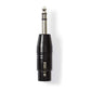 Nedis XLR Adapter Stereo XLR 3-pin Female to 6.35mm Male Black COTP15941BK