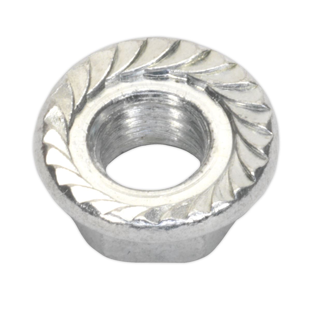 Sealey Flange Nut Serrated M5 Zinc Pack of 100 FN5