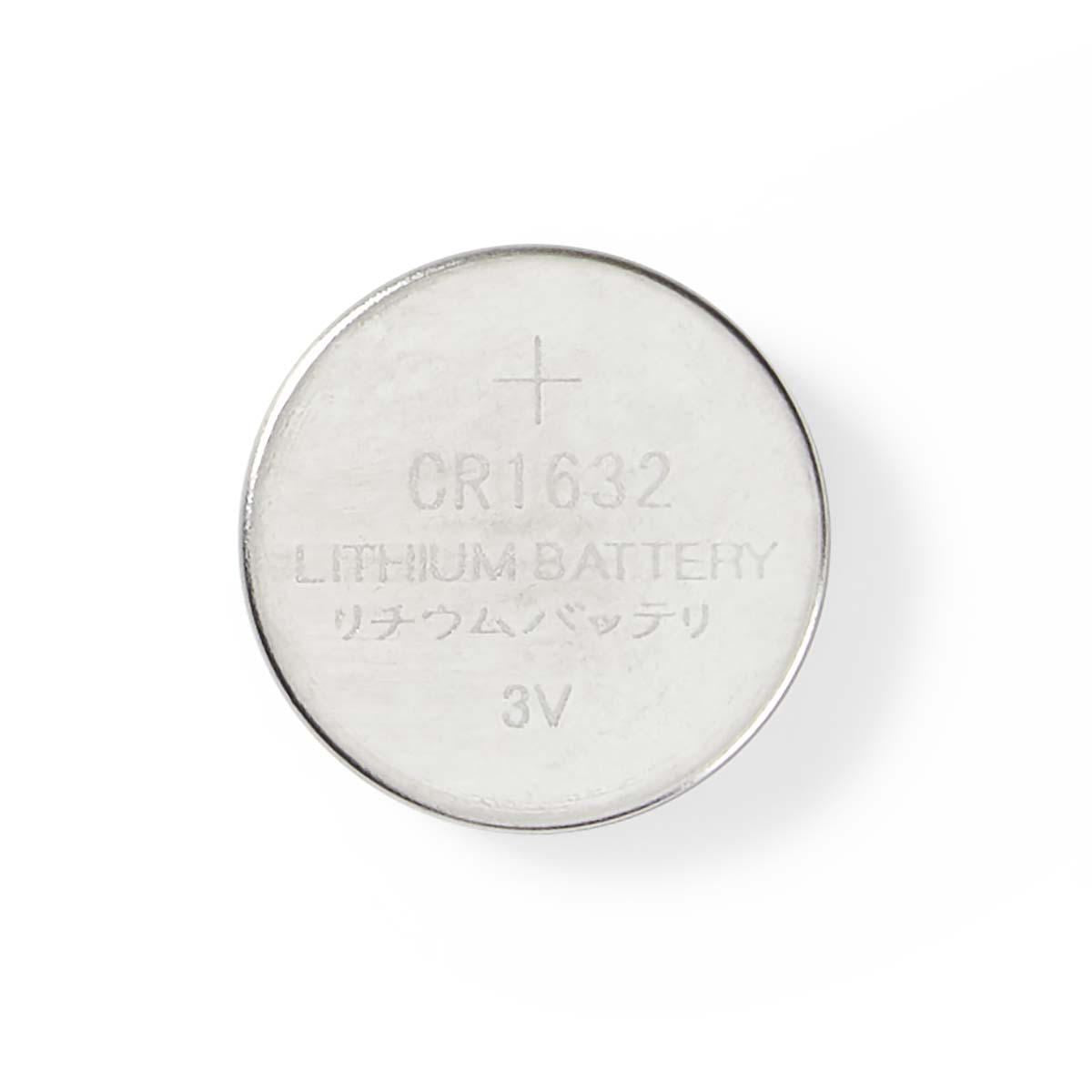 Nedis Lithium Button Cell Battery CR1632 3V 5 pieces Blister BALCR16325BL