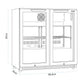 Baridi Hinged Double Door, Back Bar Drinks Fridge/Cooler, 190L Capacity DH272