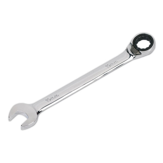Sealey Reversible Ratchet Combination Spanner 19mm RRCW19